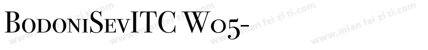 BodoniSevITC W05字体转换